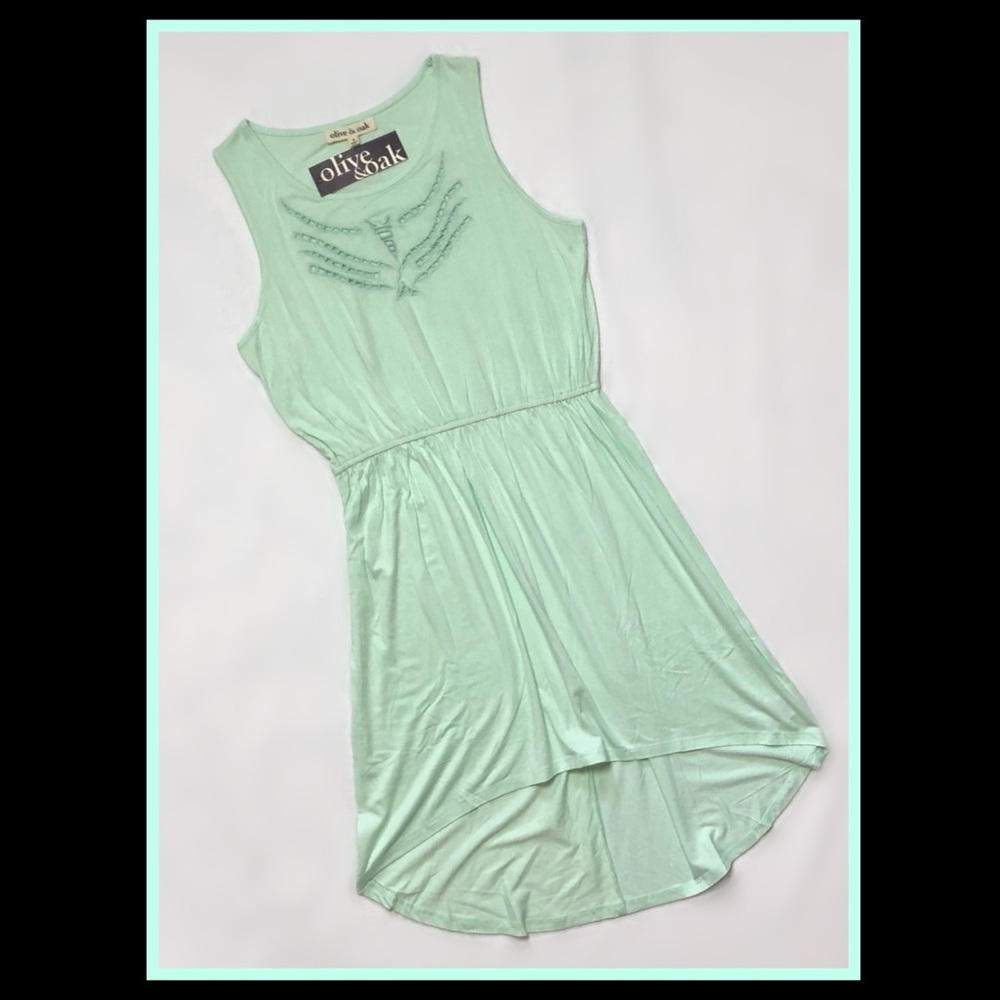 Olive+Oak Hi-Lo Summer Dress - Medium - Aqua